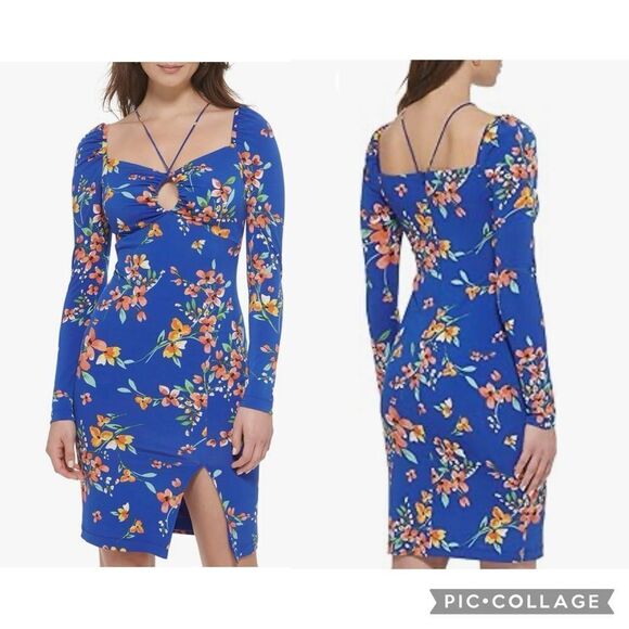 GUESS Women’s Long Sleeve Floral Dress - Picture 2 of 12